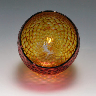 Diamond Facet Wine Bulb – Ruby & Gold