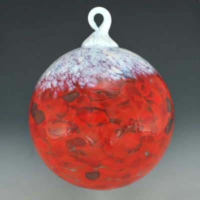 Frosted Crimson Ornament
